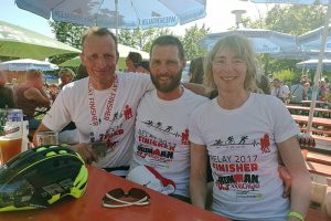 Das Mixed Team "Born2Tri" beim Ironman 70.3 Kraichgau