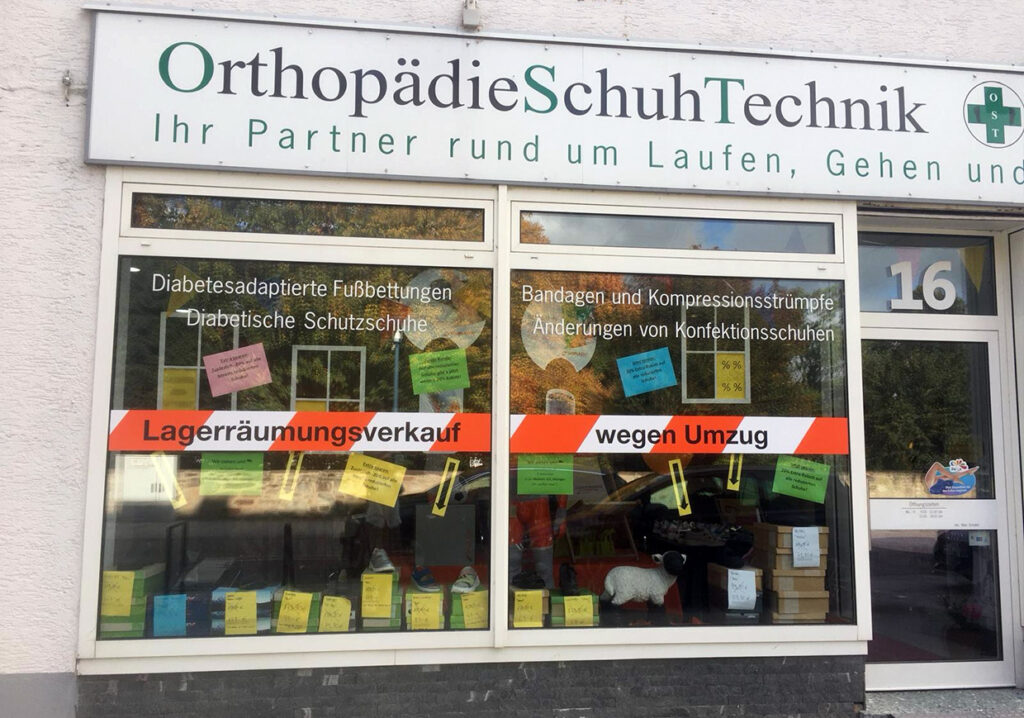 Schaufenster Oktober 2025 - Lagerräumung